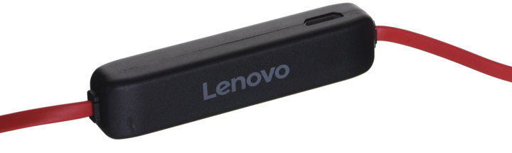 Навушники Lenovo HE01 Чорно-червоні (HE01RED) - зображення 7