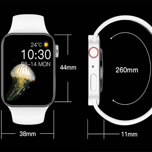 Умные смарт часы Smart Watch PLUS PRO 100-IP67влагозащита 1,75"диагональ, голосовой вызов, спортивные режимы, функции здоровья White - изображение 4