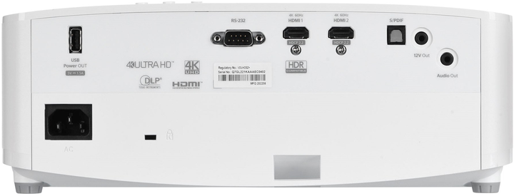 Projektor Optoma UHD35x (E9PV7GL06EZ1) - obraz 5