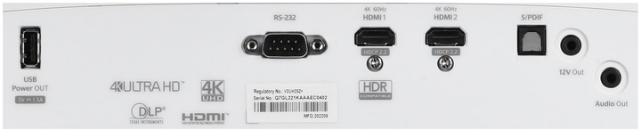 Projektor Optoma UHD35x (E9PV7GL06EZ1) - obraz 6