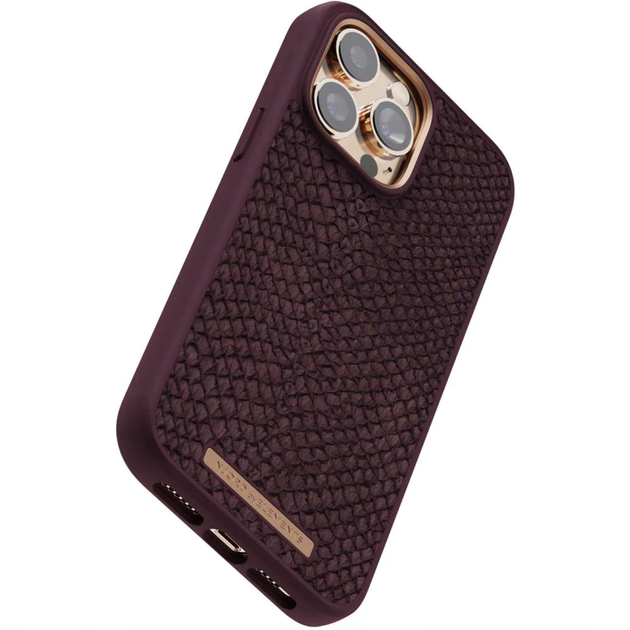 Чехол Njord Salmon Leather MagSafe Case Rust for iPhone 14 Pro (NA43SL03) - изображение 5