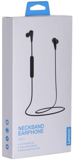 Навушники Lenovo HE01 Чорні (HE01BLK) - зображення 10