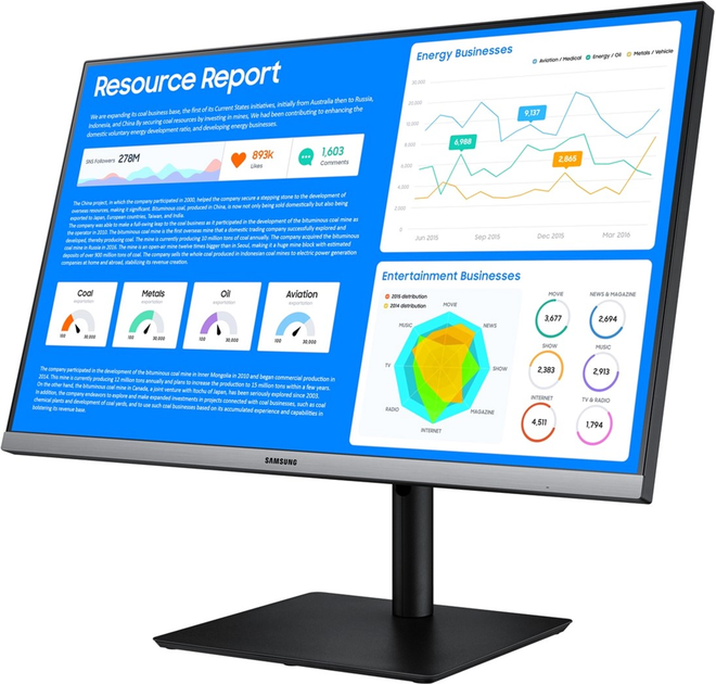 Monitor 27" Samsung LS27R650FDUXEN - obraz 6
