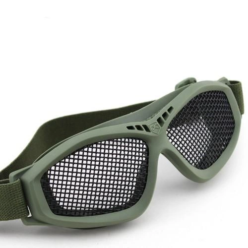 Захисні окуляри-сітка V3 OLIVE великі плетенка (для Airsoft, Страйкбол) - зображення 1