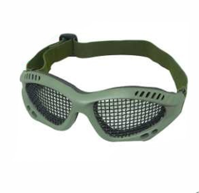 Защитные очки-сетка V2 плетенка Olive (для Airsoft, Страйкбол) - изображение 2