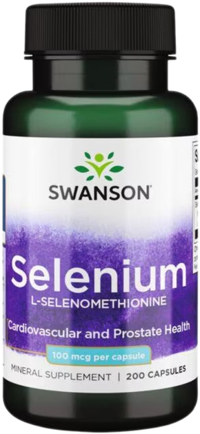 Селен Swanson Selen 100 мг 200 капсул (SW235) - зображення 1
