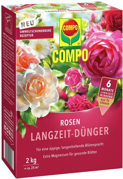 Твердое удобрение Compo длительного действия для роз 2 кг (3589/ ...