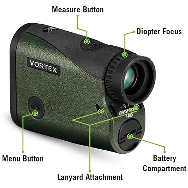 Лазерный дальномер Vortex Crossfire HD 1280м 5х21мм (LRF-CF1400) - изображение 10