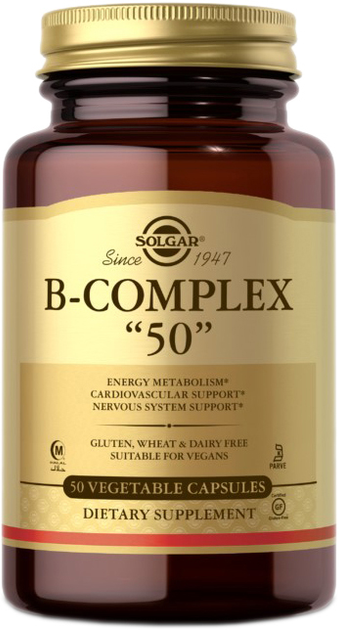 Solgar B-Complex "50" 50 tabletek (SOL120) - obraz 1