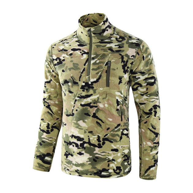 Тактична кофта Lesko A973 Camouflage CP XL (36 р.) фрізова чоловіча - зображення 1