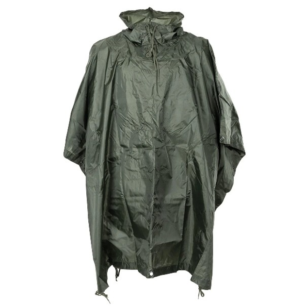 Дощовик тактичний непромокаючий MFH Poncho Rip-Stop пончо Olive - зображення 1