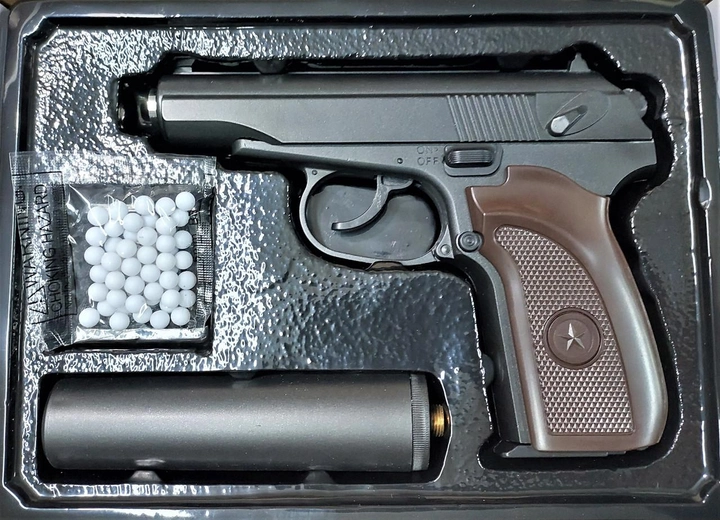 Спринговый пистолет металлический G.29A - изображение 1