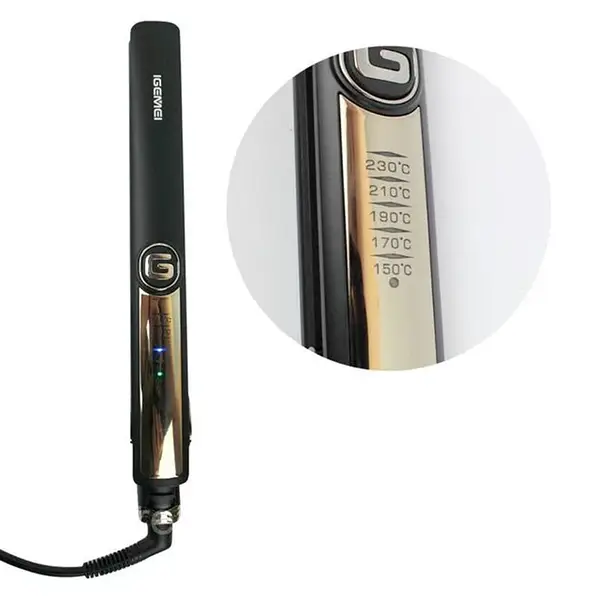 Профессиональный утюжок выпрямитель для волос GEEMY GM-416 с регулировкой температуры150-230°C Черный - изображение 7