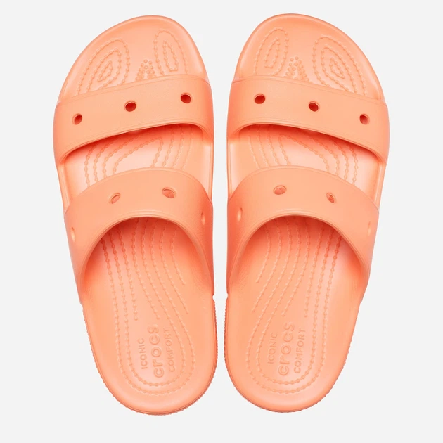Klapki damskie Crocs CR206761-PAPA 39-40 (M7/W9) 25 cm Pomarańczowe (191448964129) - obraz 3