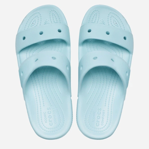 Жіночі шльопанці Crocs CR206761-PUWA 39-40 (M7/W9) 25 см Світло-блакитні (191448913615) - зображення 3