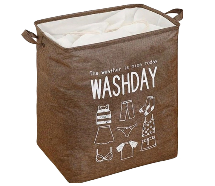 Складная корзина для белья и игрушек "Washday" Коричневая 212-8725401 ...