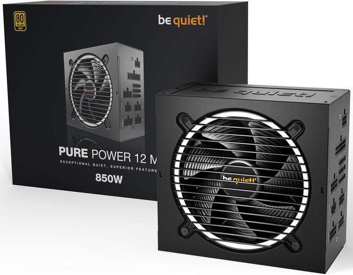 Zasilacz be quiet! BN344 Pure Power 12 M 850W 20+4 pin ATX Czarny (4260052189498) - obraz 2