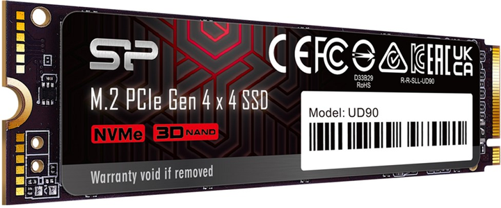 Dysk SSD Silicon Power UD90 500 GB M.2 NVMe PCIe 4.0 3D NAND (TLC) (SP500GBP44UD9005) - obraz 2