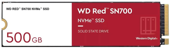 Dysk SSD Western Digital Red SN700 500 GB M.2 NVMe PCIe 3.0 3D NAND (TLC) (WDS500G1R0C) - obraz 1