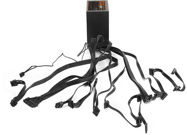 Zasilacz Aerocool KCAS PLUS GOLD 850W 20+4 pin ATX Czarny (AEROPGSKCAS+RGB850-G) - obraz 4
