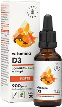 Вітамін D3 Aura Herbals Forte 30 мл AH337 - зображення 1