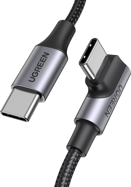 Kabel Ugreen US334 USB-C 2.0 aluminiowy 1 m Czarny (UGR-70643) - obraz 2