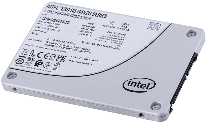 Dysk SSD Solidigm (Intel) S4520 240 GB 2.5" SATAIII 3D NAND (TLC) (SSDSC2KB240GZ01) - obraz 2