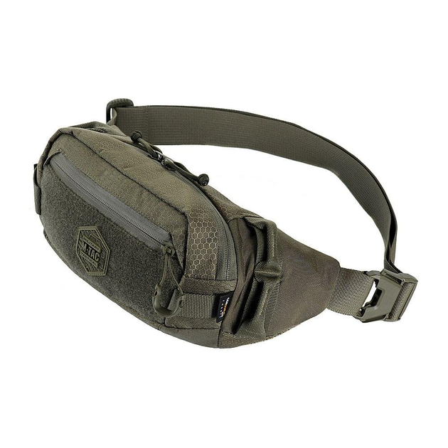 Сумка тактическая военная M-Tac Waist Bag Elite Hex Ranger Green на пояс Olive TR_1363 - изображение 2