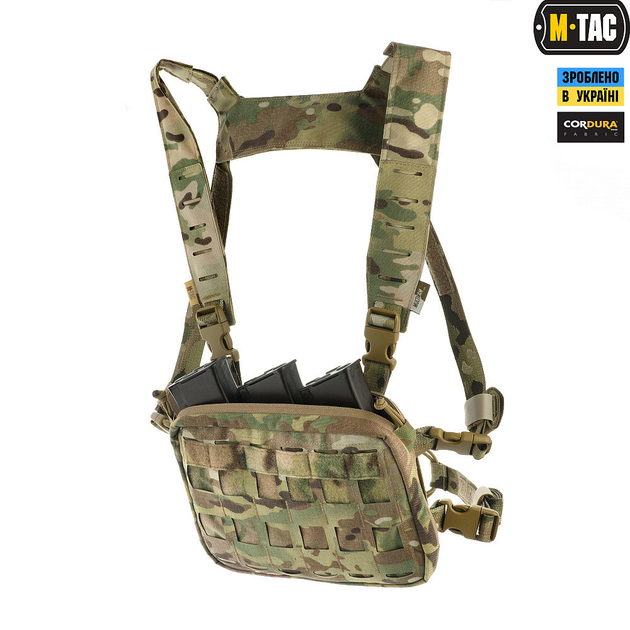 Військова тактична сумка нагрудна M-TAC CHEST RIG MILITARY ELITE MULTICAM мультикам плечова поясна сумка (OPT-39331) - зображення 1