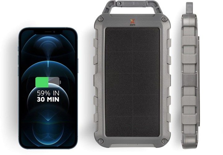 УМБ Xtorm Fuel XFS405 10000 mAh Solar IPX4 Gray - зображення 15