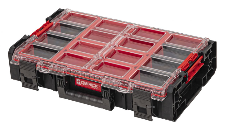 Органайзер для зберігання інструментів 582х387х131мм Qbrick System ONE Organizer XL 2.0 модульний, пластиковий, чорно-червоний - Фото 2 Органайзер для зберігання інструментів 582х387х131мм Qbrick System ONE Organizer XL 2.0 модульний, пластиковий, чорно-червоний - зображення 2