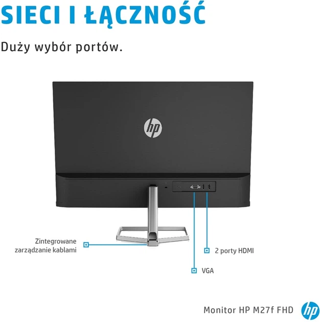 Monitor 27" HP M27f (2G3D3E9) - obraz 7