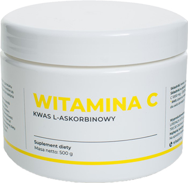 Witamina C Visanto 100% L-Kwas Askor 500 g LV057 - obraz 1