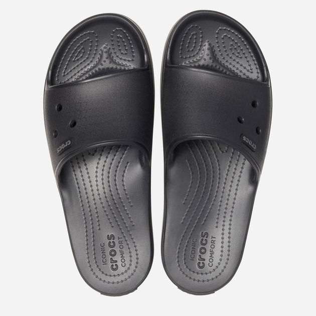 Klapki Damskie Crocs CR205733-BKGR 39-40 (M7/W9) 25 cm Czarne (191448334038) - obraz 3