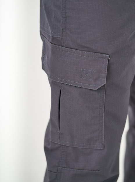 Тактичні штани UKM 52 (L) сірий прямі ріп стоп - зображення 2