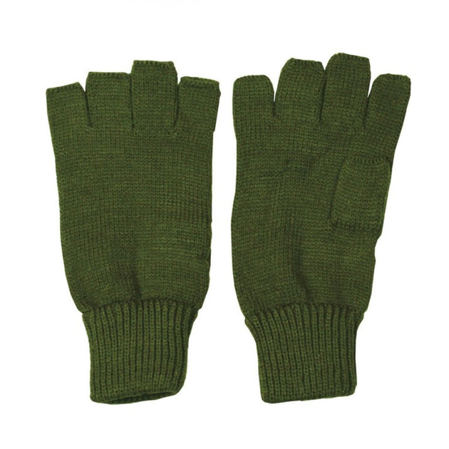 Рукавиці KOMBAT UK Fingerless Gloves універсальні оливкові - зображення 2