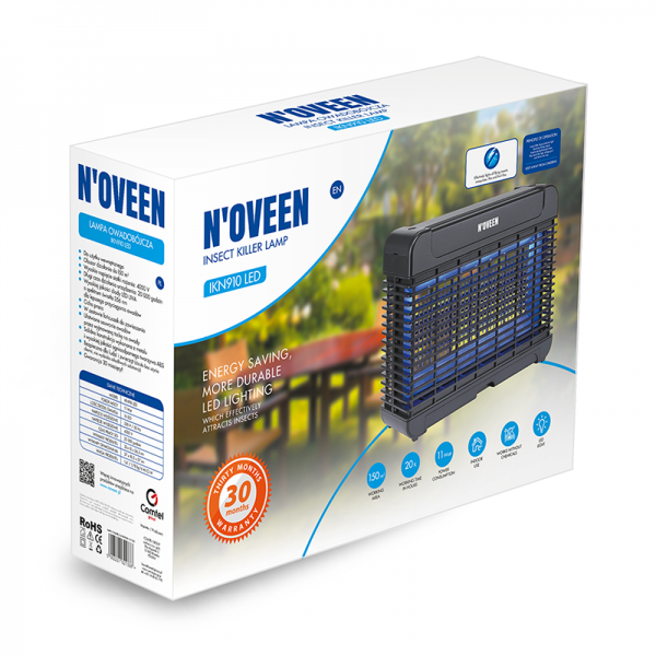 Інсектицидна лампа Noveen IKN910 LED - Фото 3 Інсектицидна лампа Noveen IKN910 LED - зображення 3