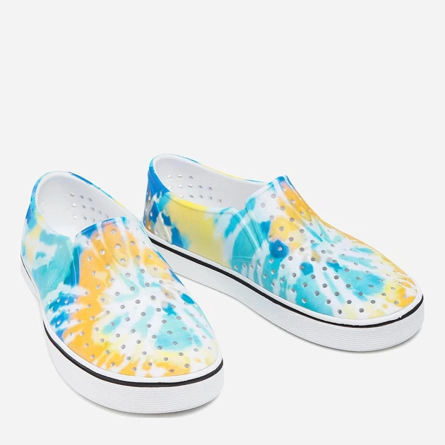 Чоловічі сліпони Native Miles Print 903980-60-171 41.5 (8US) 26 см Блакитний/Помаранчевий (4894401833789) - зображення 4