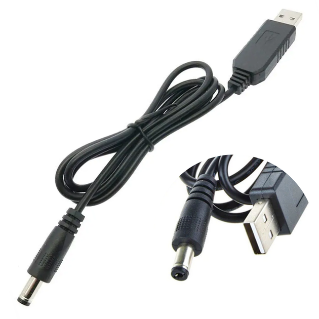 Кабель питания роутера от повербанка, USB-DC, 12V - изображение 2