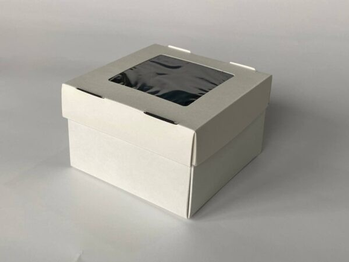 Коробка (упаковка) EcoBox для бургера 11х11х7 см, чорна зсередени з ...