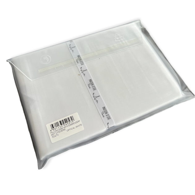 Наволочки Maison D'or Pillow Case Optical White сатин 50-70 см* 2шт білі - зображення 2