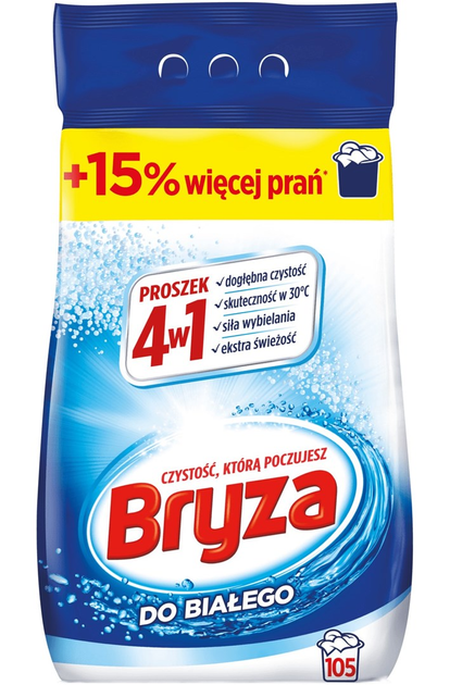 Пральний порошок Bryza 4в1 для білого 6.825 кг (5908252001446) - зображення 1