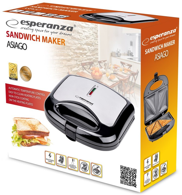Opiekacz do kanapek Esperanza ASIAGO EKT011 - obraz 3