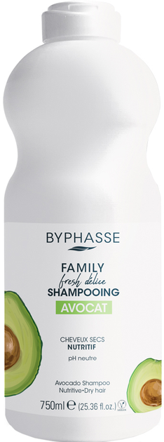 Акція на Шампунь Byphasse Family Fresh Delice з авокадо для сухого волосся 750 мл від Rozetka