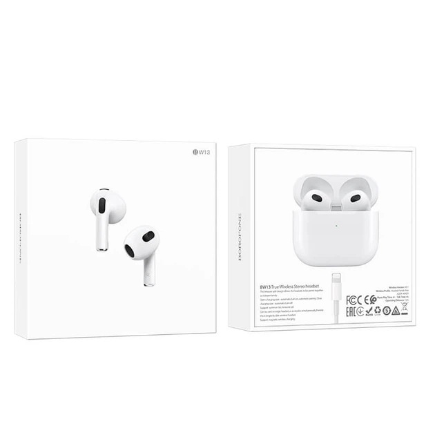 Наушники BOROFONE True wireless stereo headset BW13 |BT5.1, 30/300mAh, 4hours| - изображение 2