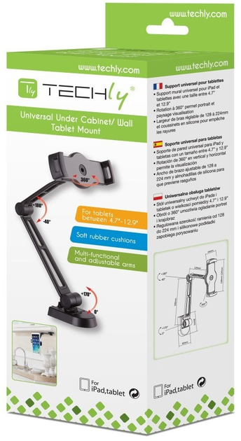 Uchwyt na tablet TECHly ICA-TBL 2802 Czarny - obraz 10