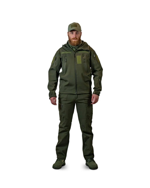 Костюм военный тактический Softshell демисезонный Хаки, размер M - изображение 2