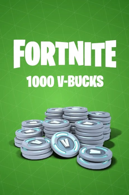 Код пополнения Fortnite - 1000 V-Bucks для ПК (Ключ активации Epic ...