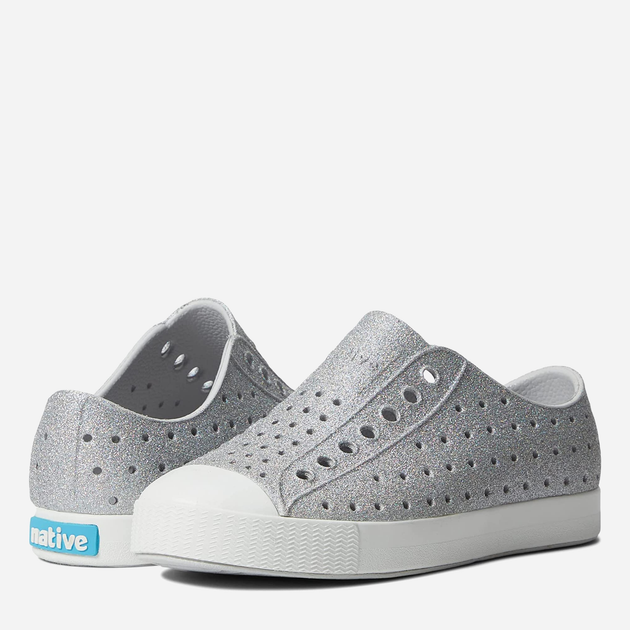Buty wsuwane damskie Native Jefferson Bling 903890-60-15 37.5 (5US) 23.5 cm Srebrne/Szare (4894401832812) - obraz 3