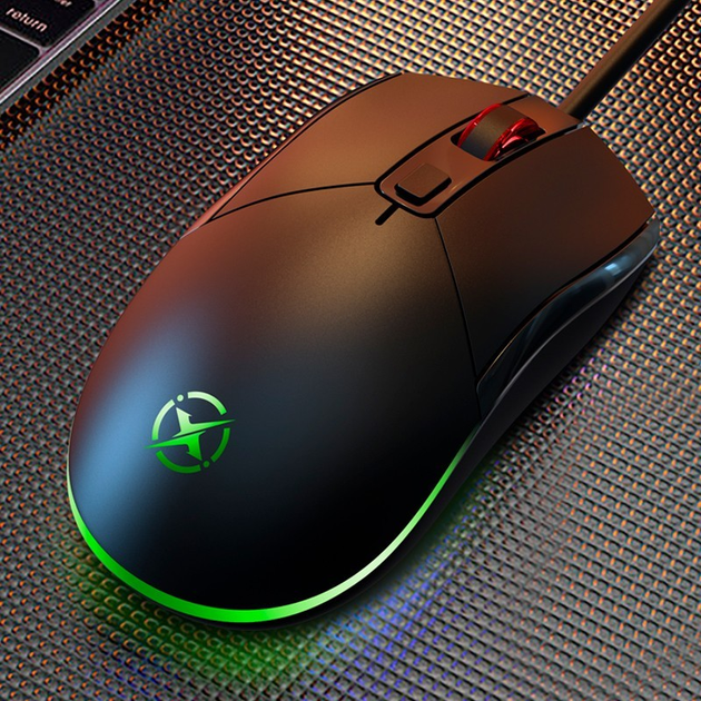 Игровая компьютерная мышь USB с RGB подсветкой XO M5 A582 черная ...